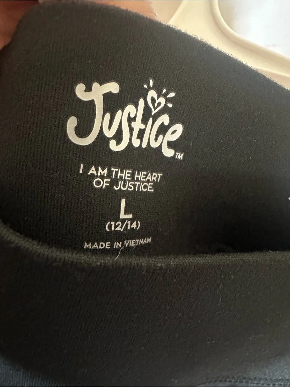 Justice Black Circle Skater Skirt with Pleated Sides